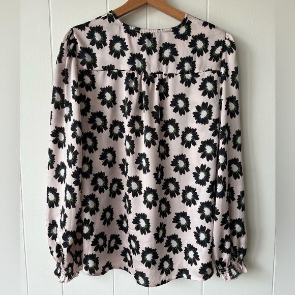 Ted Baker Floral Print Blouse Light Pink | Size Large - Picture 7 of 9